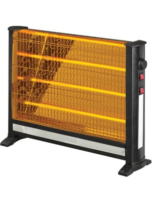 Mobilya Sarayı SLİM Elektrikli Quartz Soba 2200 W Güçlü Isıtma ve Devrilme Emniyeti