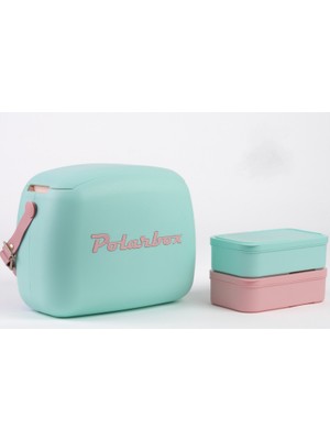 Polarbox Cooler Bag Verde Agua - Rosa Pop