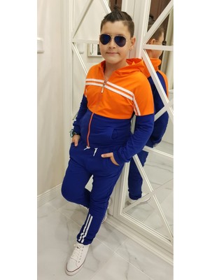 Turuncu Gardrop Orange Blue 2li Eşofman Takımı