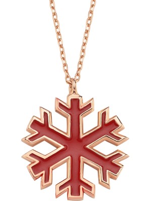 Altın Sepeti Rose Gümüş Sarı Kırmızı Kartane Kolye