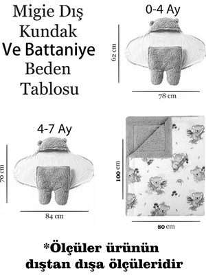 Migie Bebek Dış Kundak Uyku Tulumu Battaniye Kıvırcık Peluş Pembe