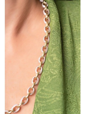 Sunshine 925 Ayar Hallow Tarzı Kolye Zincir