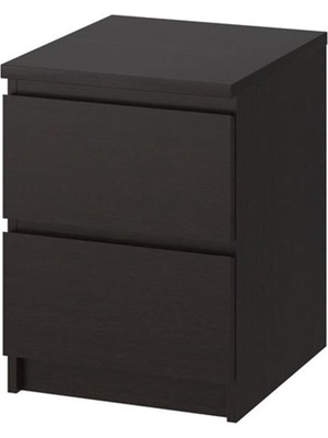 IKEA Komodin Venge Renk 40X55 cm Malm Komodin 40X55 cm 2 Çekmeceli Şifonyer