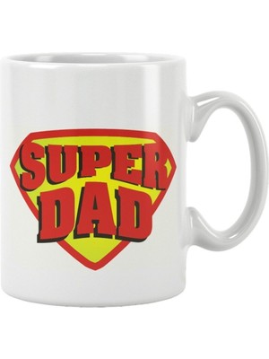 Qoeuyl Boutique Super Dad Babalar Günü Doğum Günü Hediye Baskılı Kupa Bardak