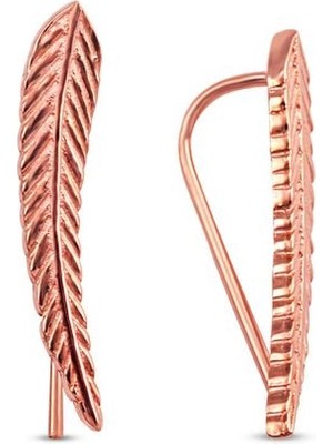 Sunshine 925 Ayar Gümüş Trend Tüy Küpe SKU0883