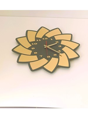 Mrc Hediye Sepeti Duvar Saati Asimetrik Şekiller Kişiye Özel Renk