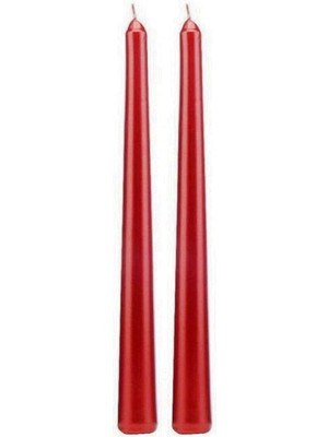 Kuzey Oyuncak 10 Pcs Chrıstmas Candle Metallıc Brıght Red Candlestıck 10 Adet Kırmızı Şamdan Mumu Yılbaşı Mumları