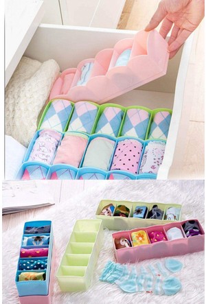 HomeFX Underwear Drawer Organizer - Set of 4