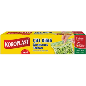 Orta Boy Çift Kilitli Dondurucu Torbası Orta Boy