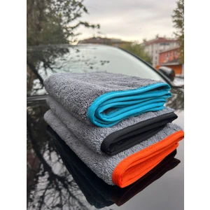 Fine Clean Mikrofiber Renkli Biyeli Oto Yıkama, Kurulama, Silme, Temizleme Bezi - 3 Adet (50 x 70 Cm)