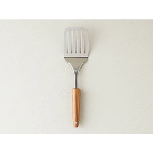 English Home Woody Spatula Çelik Izgara Spatula Servis Gereci Kahve