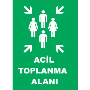 Yr Yıldırım Acil Toplanma Alanı Ikaz Levhası