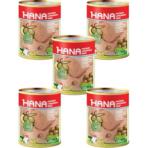 Hana Piliç Salam Zeytinli 380 gr x 5 Adet