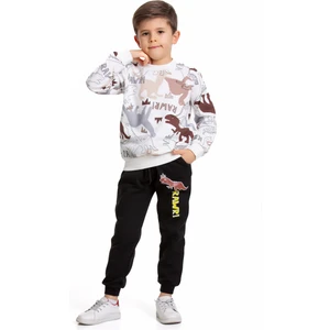 Jojo Bambino Erkek Çocuk Iki Iplik Şardonlu Dinazor Desenli Alt-Üst Eşofman Takımı