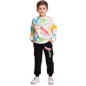 Jojo Bambino Erkek Çocuk Iki Iplik Şardonlu Dinazor Desenli Alt-Üst Eşofman Takımı