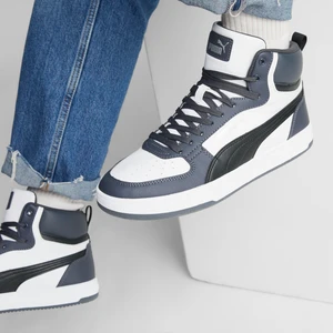 Unisex Puma White-Puma Black-Strong Gray-Puma Silver Puma Caven 2.0 Mid Beyaz Unisex Günlük Spor Ayakkabı