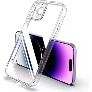 Apple iPhone 14 Pro Şeffaf Kılıf Silikon Koruma