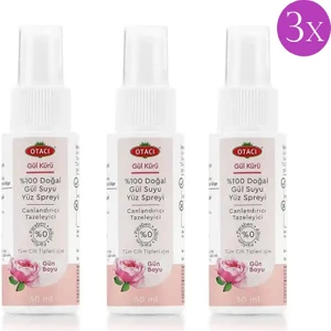 Naturel Gül Suyu Sprey 3'lü Set x 50 ml