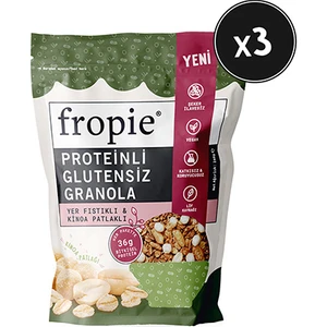 Proteinli Glutensiz Granola - Yer Fıstıklı & Kinoa Patlaklı 240GR x 3 Adet