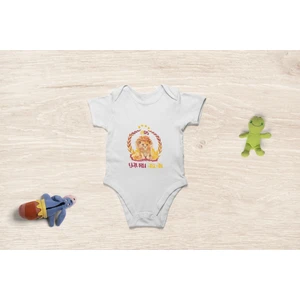 Tuğba Baby Uzun Kollu Yavru Aslan Yazılı Pamuklu Bebek Body Bebek Teyze Zıbın Badi