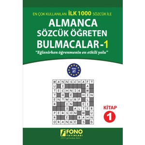 Fono Yayınları Almanca Bulmacalar ile 1000 Sözcük Öğrenme Eğlencesi 258 Sayfa