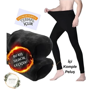 Erkek Içi Peluş Kalın Kışlık Termal Içlik (Kayak, Kar, Soğuk)