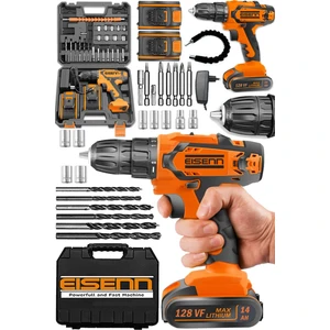 Germany Technology Sherif 58 V 8 Ah Darbeli Samsung Akülü Vidalama Matkap + Yardımcı Komple Set