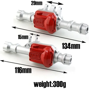 Metal Ön ve Arka Aks Kabuğu Aks Muhafazası 300G -4 Trx4 1/10 Rc Paletli Araba Yükseltme Parçaları, Siyah (Yurt Dışından)