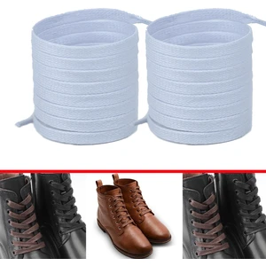 Beyaz Mumlu Yassı  Bot Bağcığı Dayanıklı 150 Cm 1 Çift