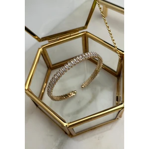 Baget Sıra Taşlı Yaylı Bileklik(19 Cm)