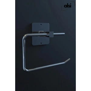 Alsi Home Yapışkanlı Gümüş Tuvalet Kağıdı Tutacağı/tuvalet Wc Kağıtlık