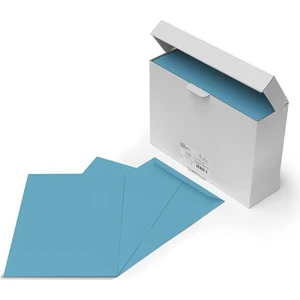 A4 Mavi Torba Zarf 22,9 x 32,4 cm ,120 Gr , Yapışkanlı Penceresiz 100 Adet