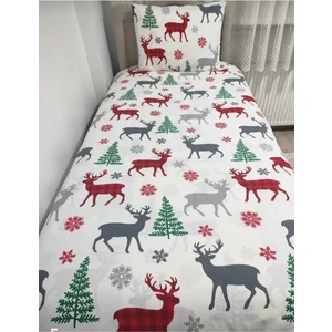 Mert Collection Çarşı Tek Kişilik Yorgan Kılıfı 1 Adet Yastık Kılıfı Yılbaşı Desen