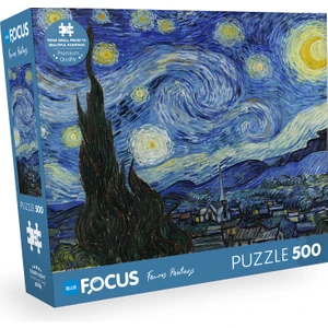 Blue Focus 500 Parça Puzzle - Starry Nıght (Yıldızlı Gece)