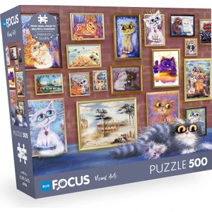 Blue Focus 500 Parça Puzzle - Cute Cats (Sevimli Kediler)