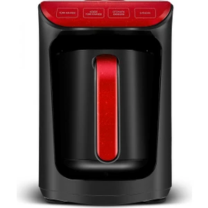 Hatır Közde Türk Kahvesi ve Türk Kahve Makinesi Rouge Red 5 Fincan Kapasiteli Bol Köpüklü