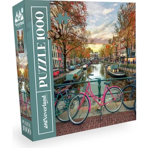 1000 Parça Amsterdam Puzzle Eğlenceli Zihinsel Zorluk Yüksek Kalite Karton Parçalar