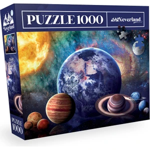 1000 Parça Planets Puzzle Eğlenceli Zihinsel Zorluk Yüksek Kaliteli Karton ile Zaman Geçirme