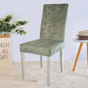 Bright Home Kadife Sandalye Kılıfı ,sandalye Örtüsü Lastikli , 1 Adet