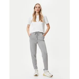 Jogger Pantolon Beli Bağcıklı Cepli Modal Karışımlı