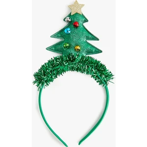 Yılbaşı Tacı Simli Çam Ağacı Aplikeli