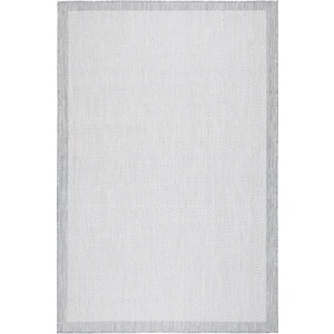 Koza Halı Fresco Antrasit Ekru Iskandinav Jüt Yıkanabilir Halı Kilim Balkon Teras Salon Koridor Halısı 23745A