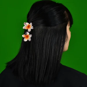 Mini Ikili Lotus Çiçeği Mandal Saç Tokası