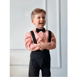 Ares Kids Fashion Salopet Takım Gömlek Papyon ve Salopet