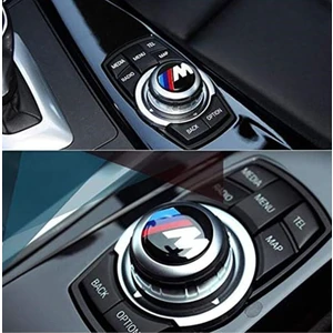 İdeal Aksesuar Bmw Joystick Konsol Arma Logo Bmw M Logo 29MM(2.9CM) Joystick Logo