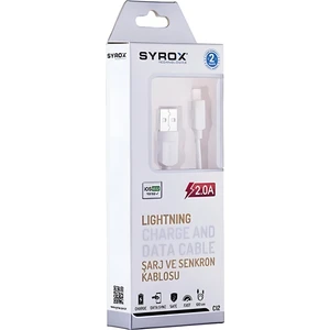 Iphone Şarj & Data Kablosu Syrox C12 Lightning 2.0A Wesafe