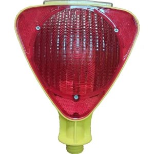 LR-SPL01R Solar Enerjili Üçgen Flaşörlü Kırmızı Lamba