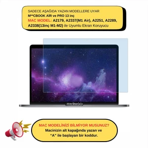 Macbook Air Pro Ekran Koruyucu 13inç M1-M2 A2251 A2289 A2338 A2179 A2337 Uyumlu AntiBlueRay