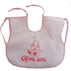 Sevil Giyim Yatay Koldan Geçmeli Su Geçirmez Mama Önlüğü Pembe Renk