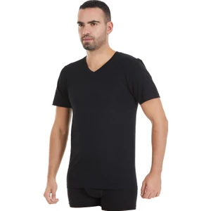Yıldız Çamaşır Yıldız 3'lü Erkek Süprem Penye V Yaka T-Shirt Q23